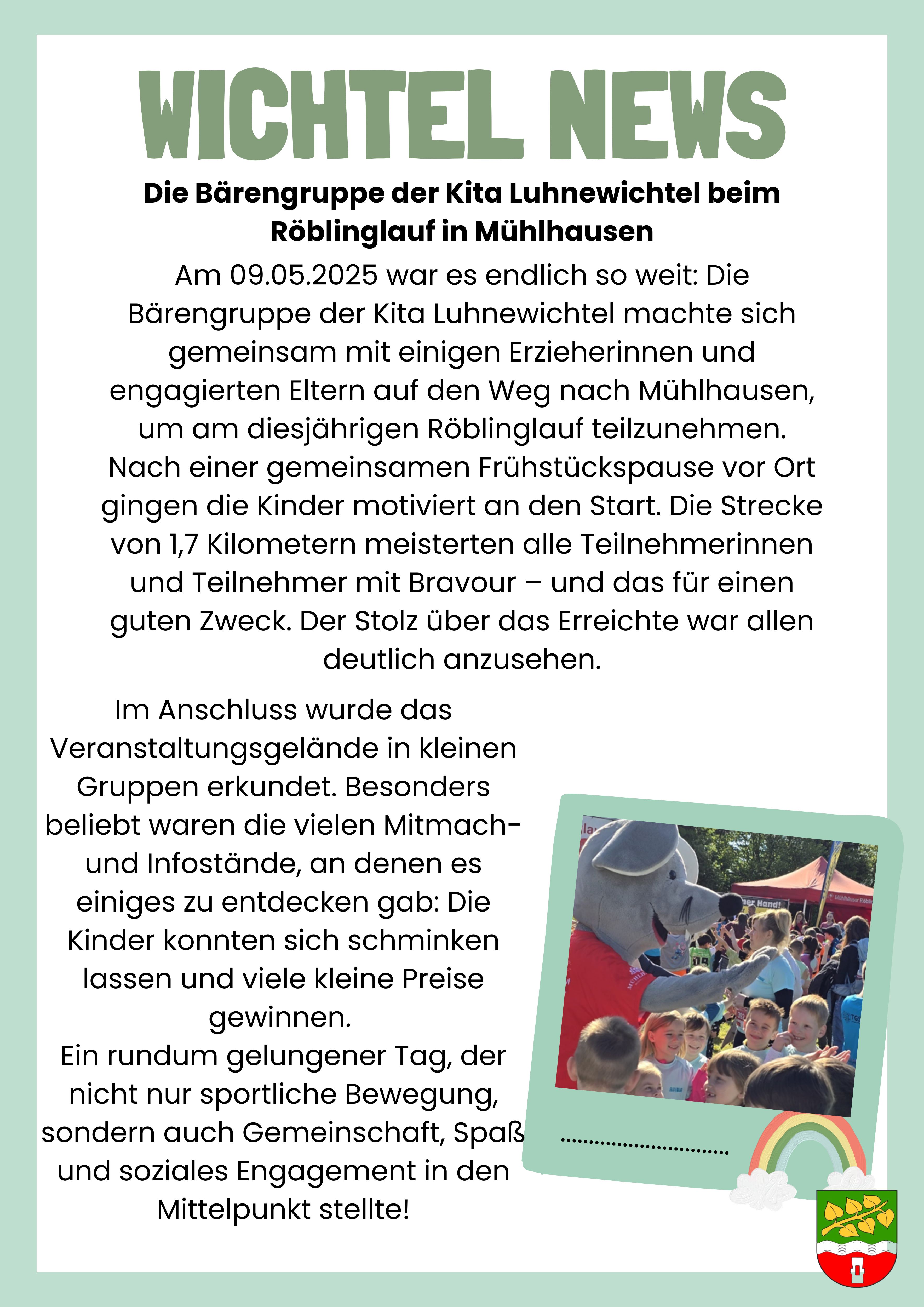 Röblinglauf der KiTa Luhnewichtel